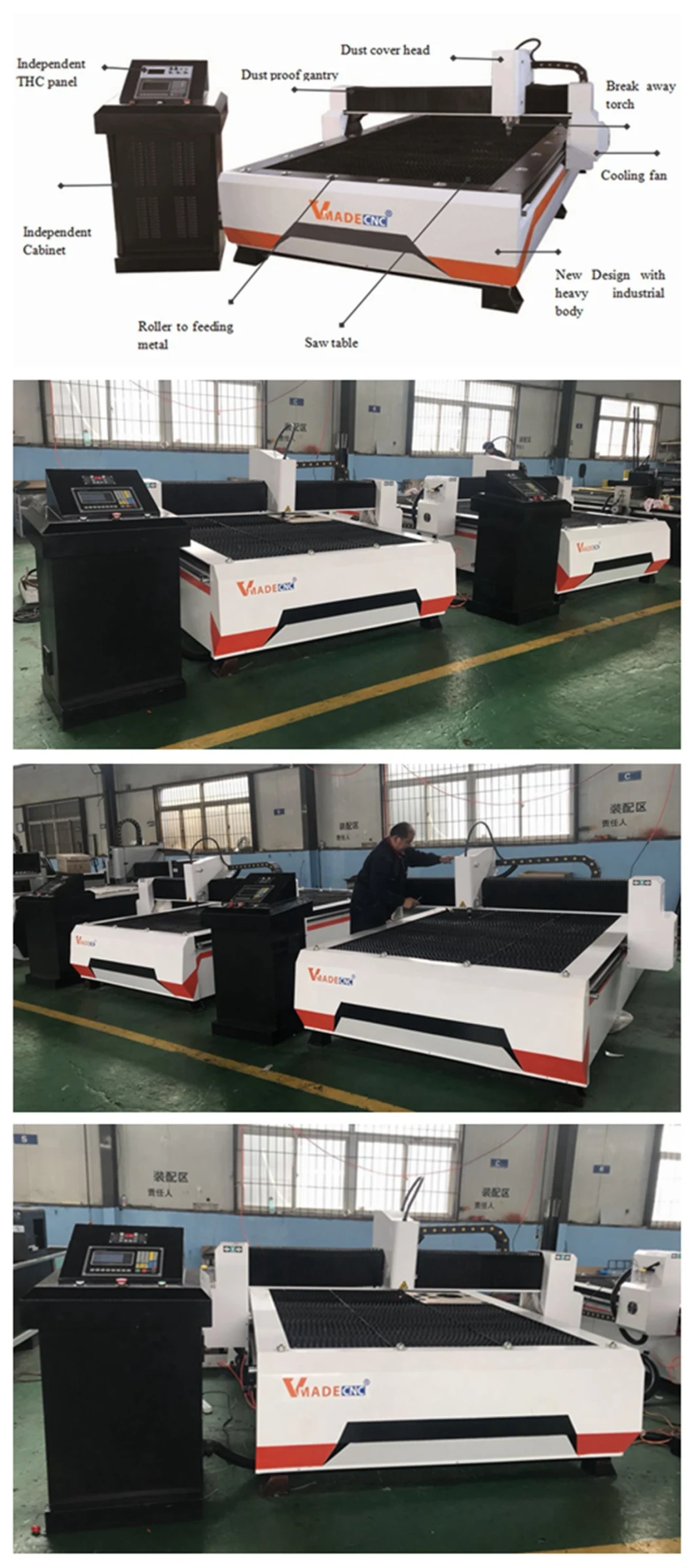 High Quality CNC Steel Carbon Metal Cutting Machine Plasma Cutting Machine Stainless Cutting Machine